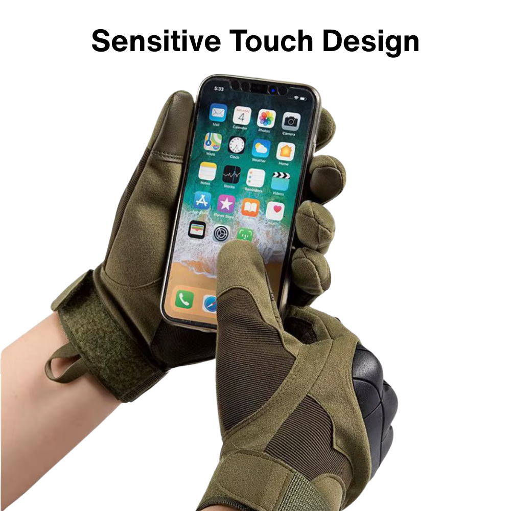 Motorcycle Tactical Gloves – Touchscreen, Shockproof & Protective Gear