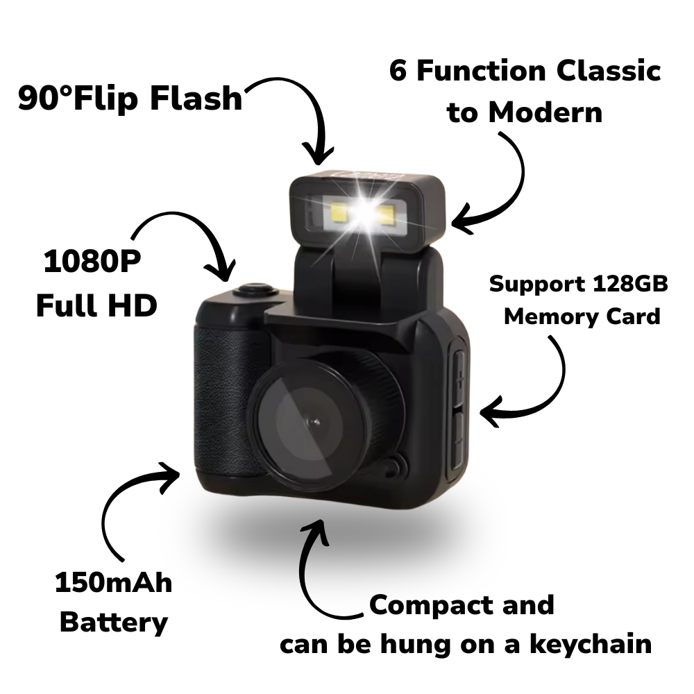 Zypcam™- Mini HD 1080p Digital Camera with Screen
