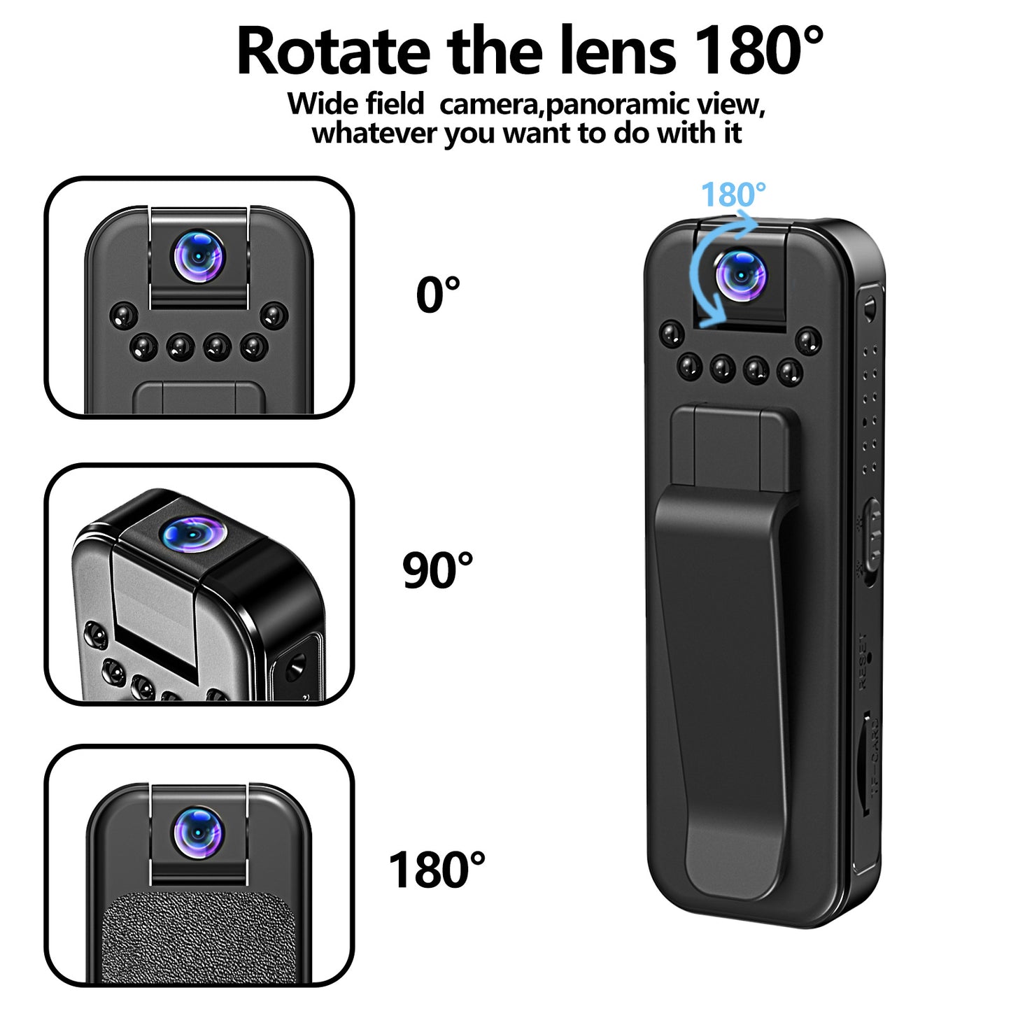 Zypcam™- Clip Action Camera 1080P