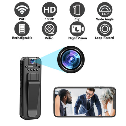 Zypcam™- Clip Action Camera 1080P